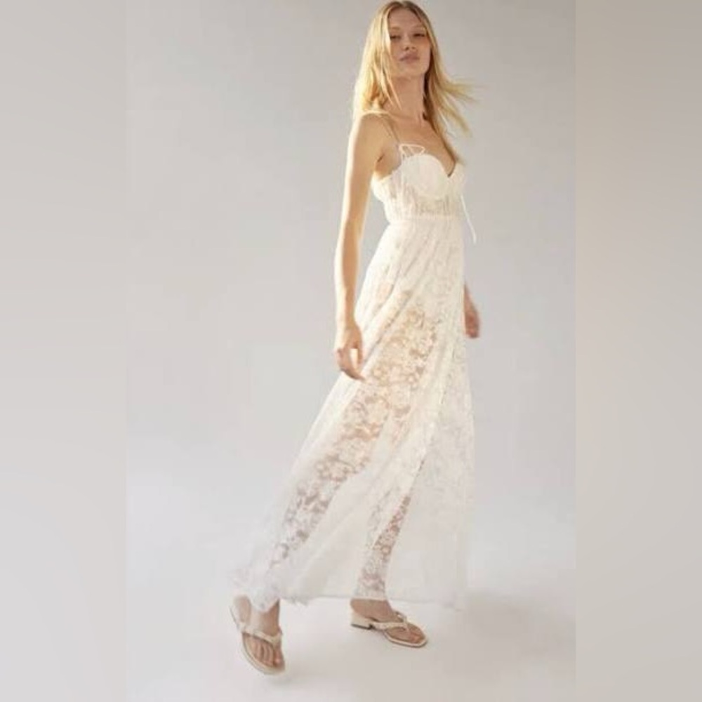 NWT - Viral Sold Out For Love and Lemons 🍋 Lace Maxi Dress